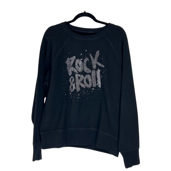 NEW Zadig & Voltaire Women's Size M Upper Rock & Roll Rhinestone Sweatshirt - Picture 3 of 8